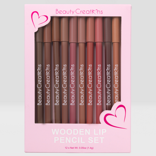 Set de delineadores Beauty Creations – 12 tonos nude