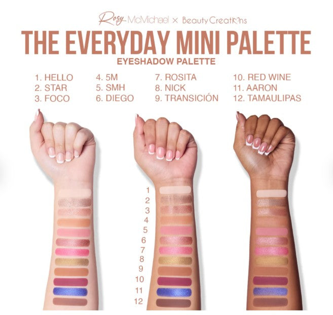 paleta de sombras Rosy Essencials vol .1 mini - Beauty Creations